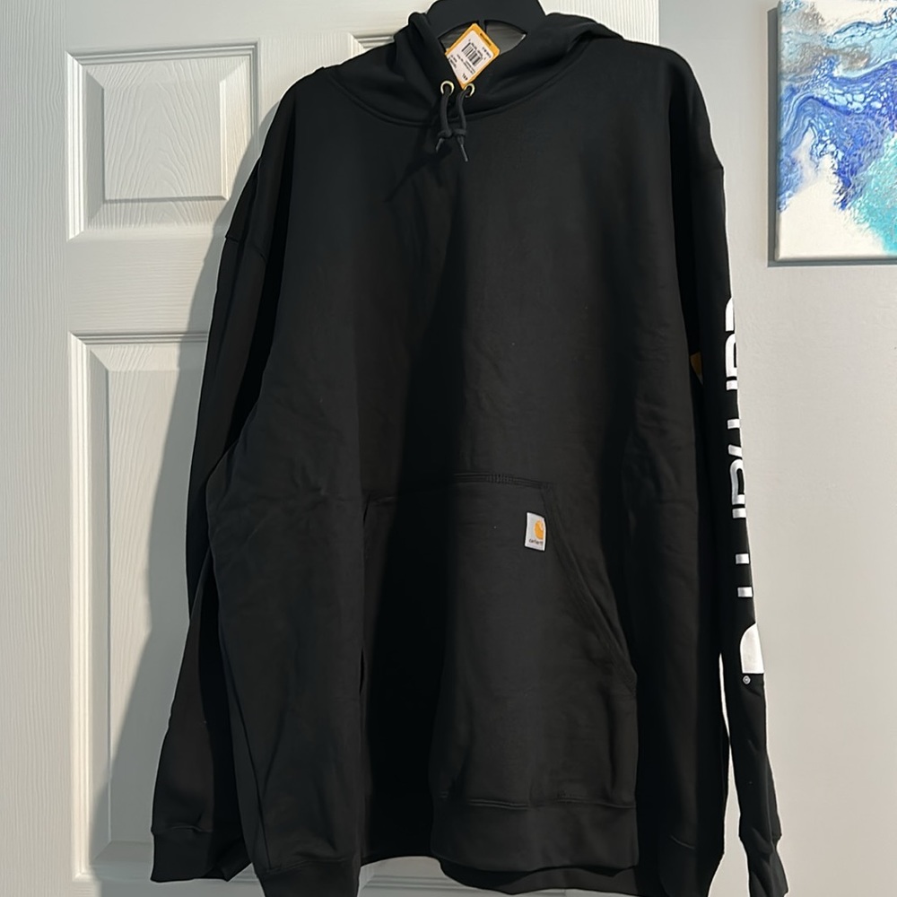 Carhartt Men's Loose Fit Midweight Logo Sleeve size 4XL hoodie